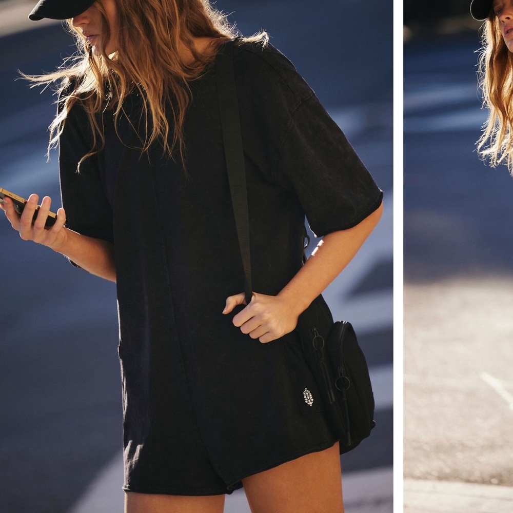 Black Free people hot shot romper size large